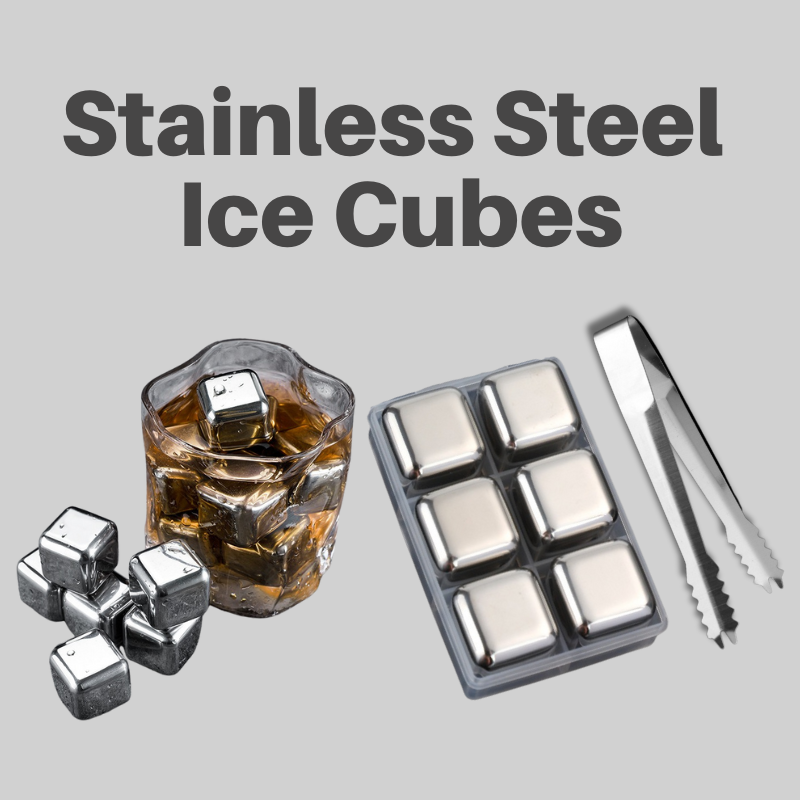 Stainless Steel Reusable Ice Cubes – 6 Pcs - Image 3